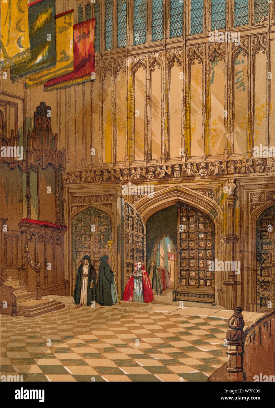'L'Abbazia di Westminster. - Henry la settima cappella dell', c1845, (1864). Artista: sconosciuto. Foto Stock