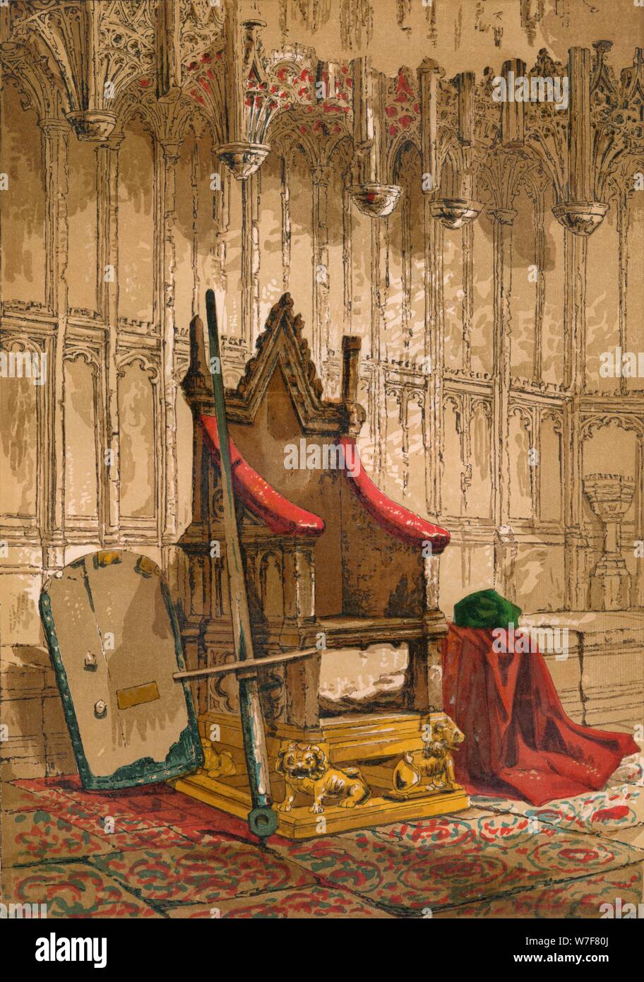'L'Incoronazione Chair", c1845, (1864). Artista: sconosciuto. Foto Stock