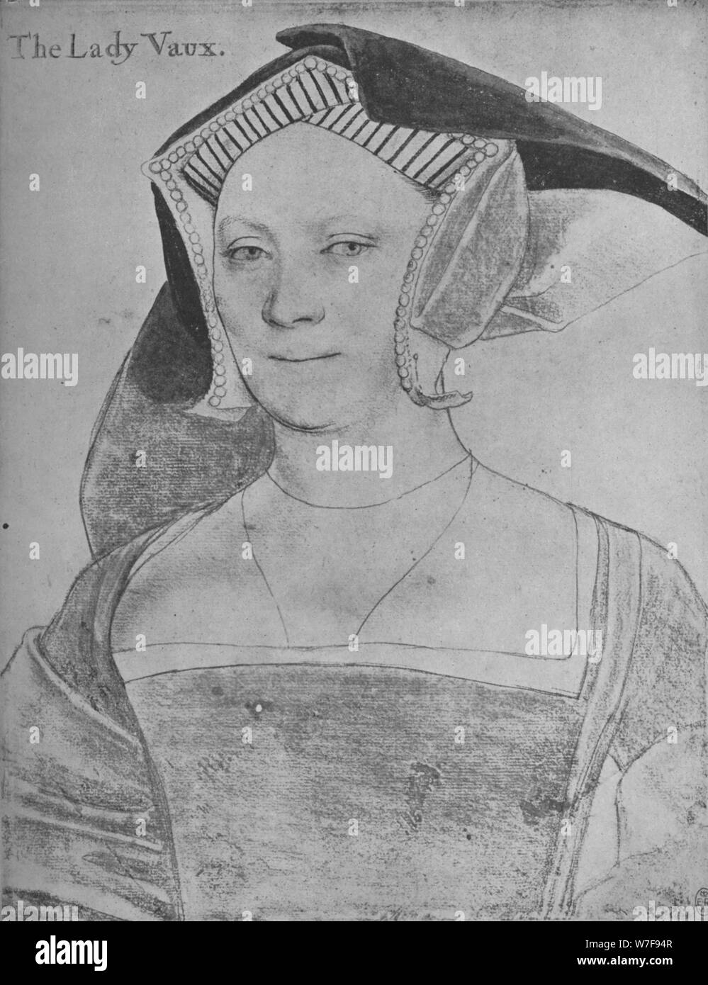 "Elizabeth, Lady Vaux', C1536 (1945). Artista: Hans Holbein il Giovane. Foto Stock