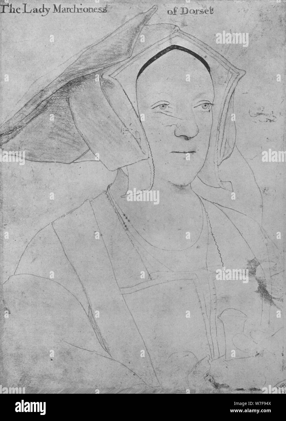 'Margaret, marchesa di Dorset', c1532-1535 (1945). Artista: Hans Holbein il Giovane. Foto Stock