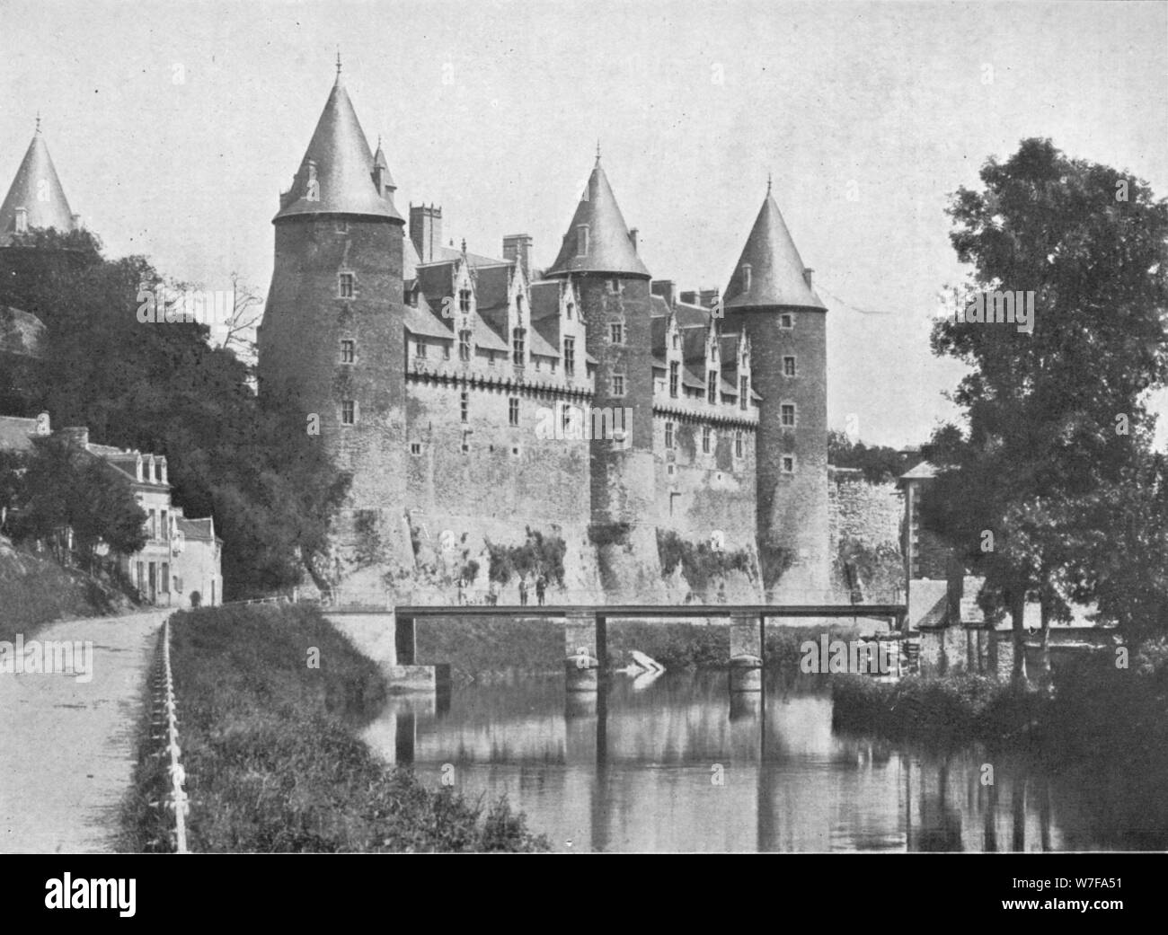 'Chateau de Josselin, sede del Duc de Rohan', C1913. Artista: Charles JS Makin. Foto Stock
