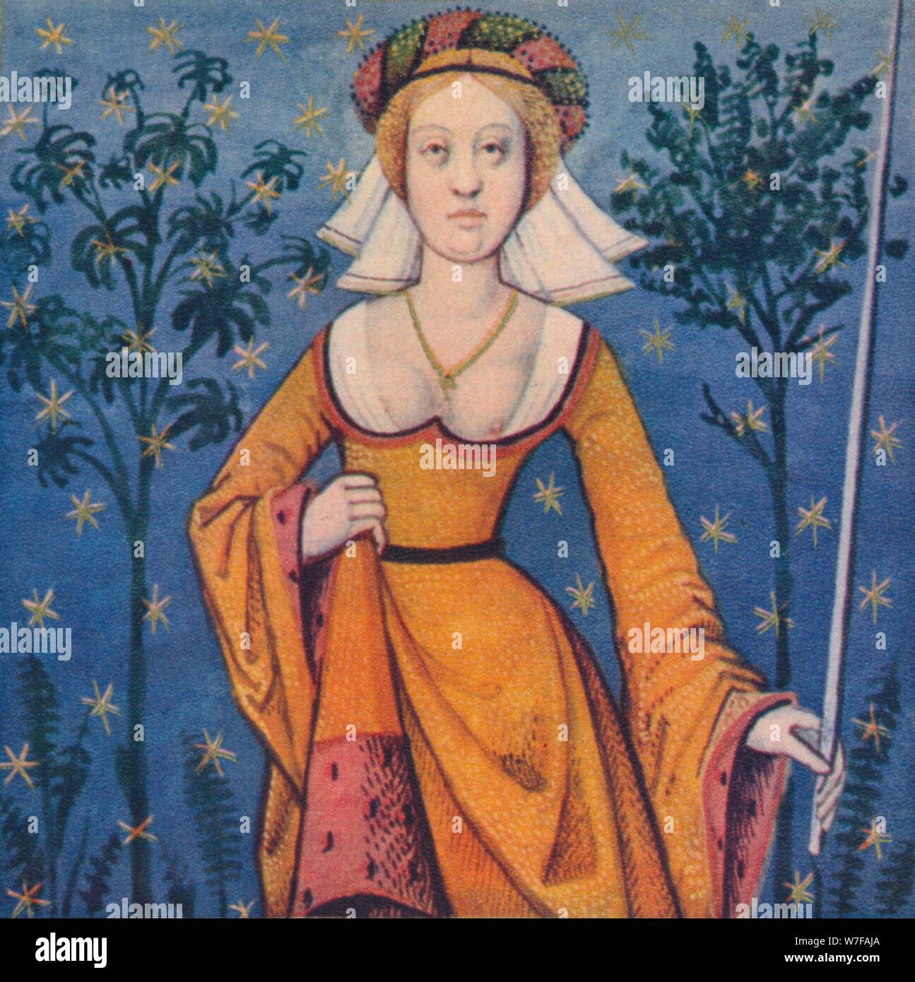 "Flore - Deesse Des Fleurs', 1403, (1939). Artista: Master di Berry's Cleres Femmes. Foto Stock