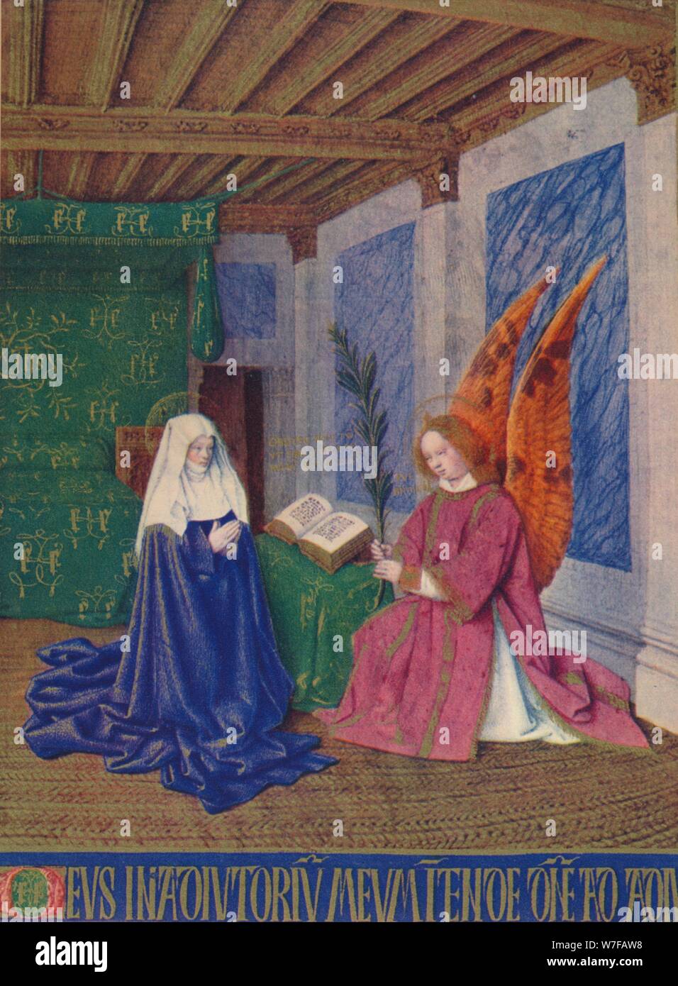 "La seconda annunciazione', c1455, (1939). Artista: Jean Fouquet. Foto Stock