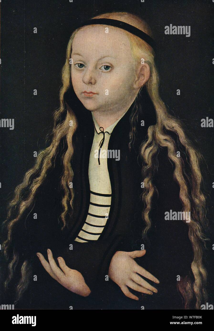 " Ritratto di una giovane ragazza', XVI secolo (1939). Artista: Lucas Cranach il Vecchio. Foto Stock