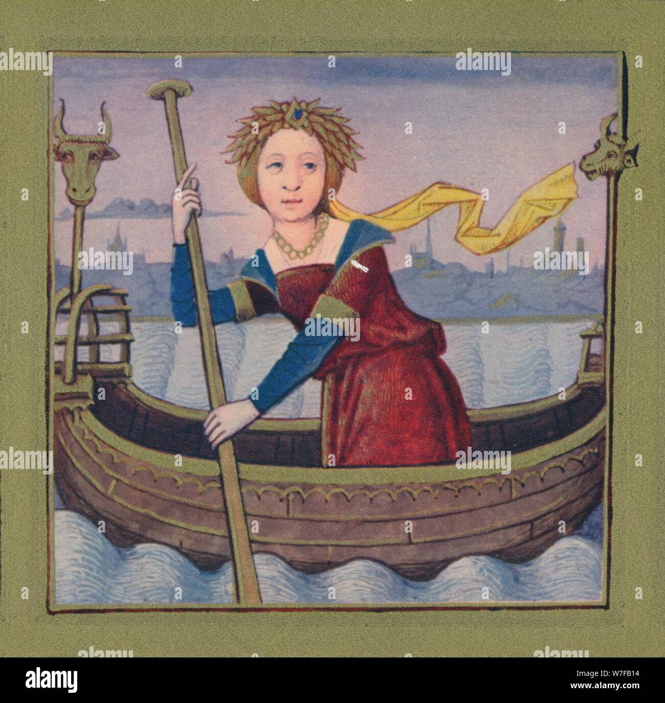 'Isis - Reine D'Egypte", 1403, (1939). Artista: Master di Berry's Cleres Femmes. Foto Stock