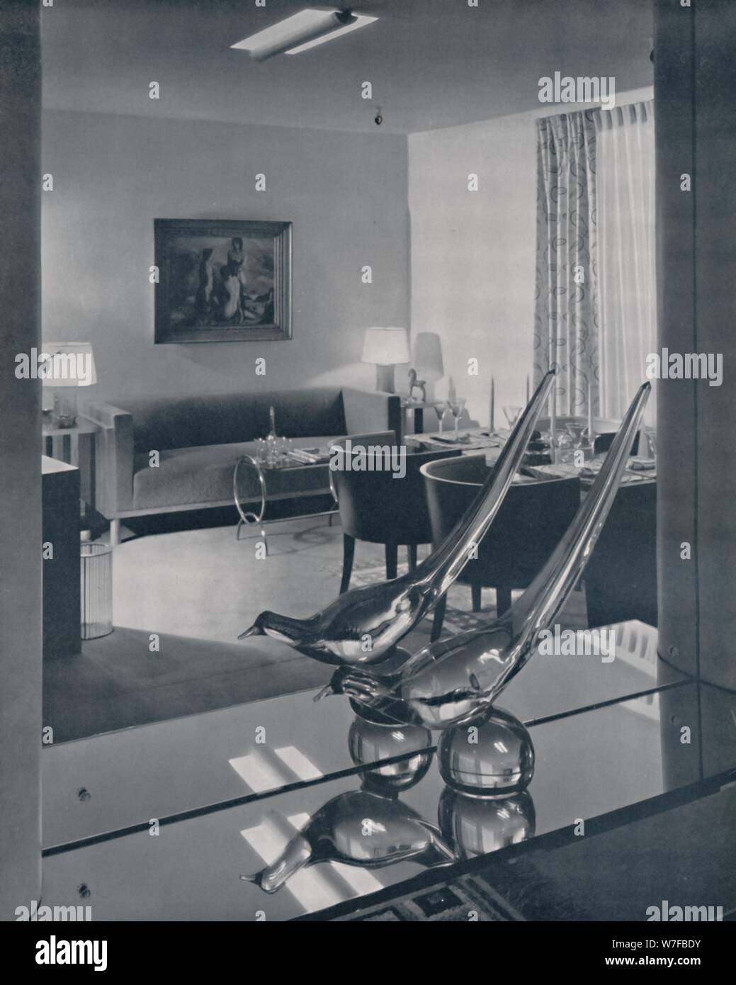 "Camera da casa di anni al W. & J. Sloane, New York, 1939. Artista: F.M Demarest. Foto Stock