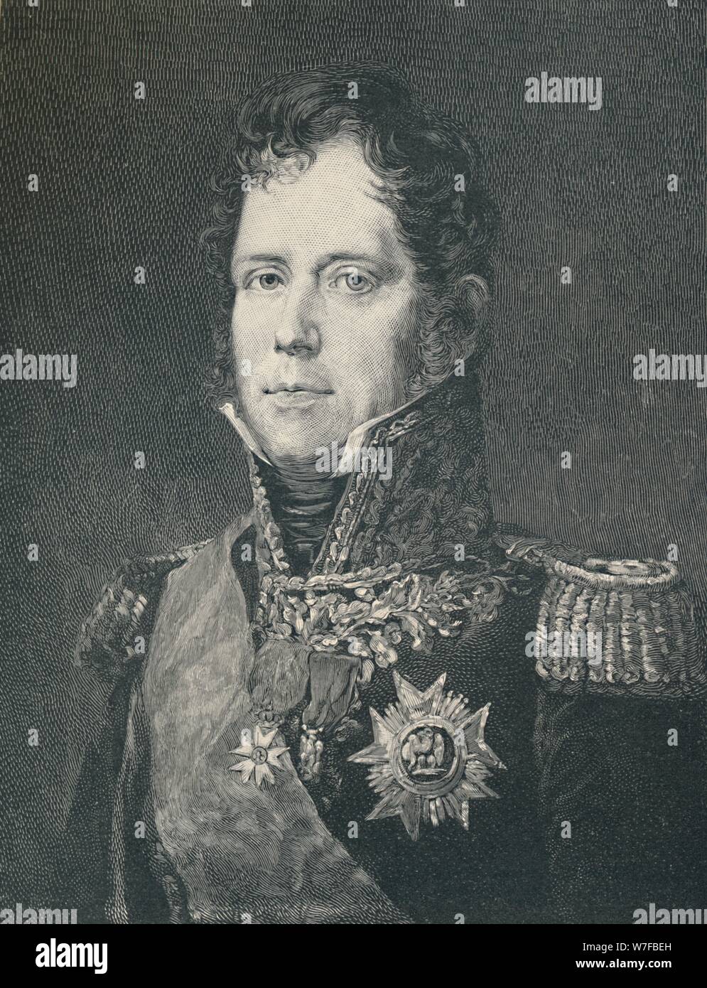 'Marshal Michel Ney, duca di Elchingen, principe del Moskwa', c1805, (1896). Artista: R. G. Tietze. Foto Stock