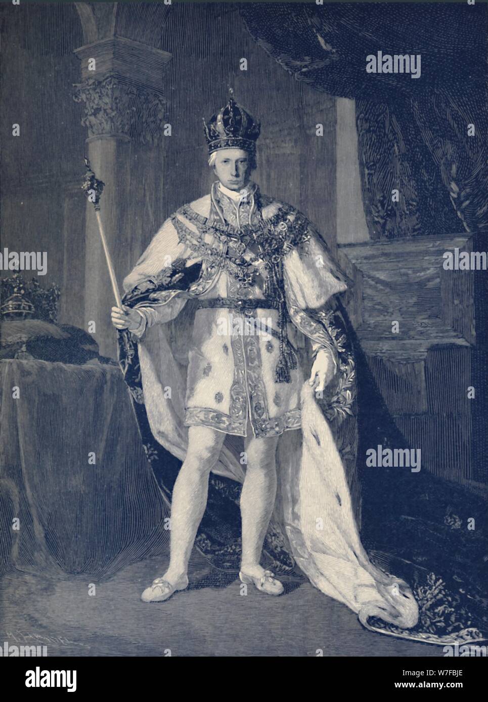 "Francesco I., Imperatore d'Austria", c1804, (1896). Artista: M Haider. Foto Stock