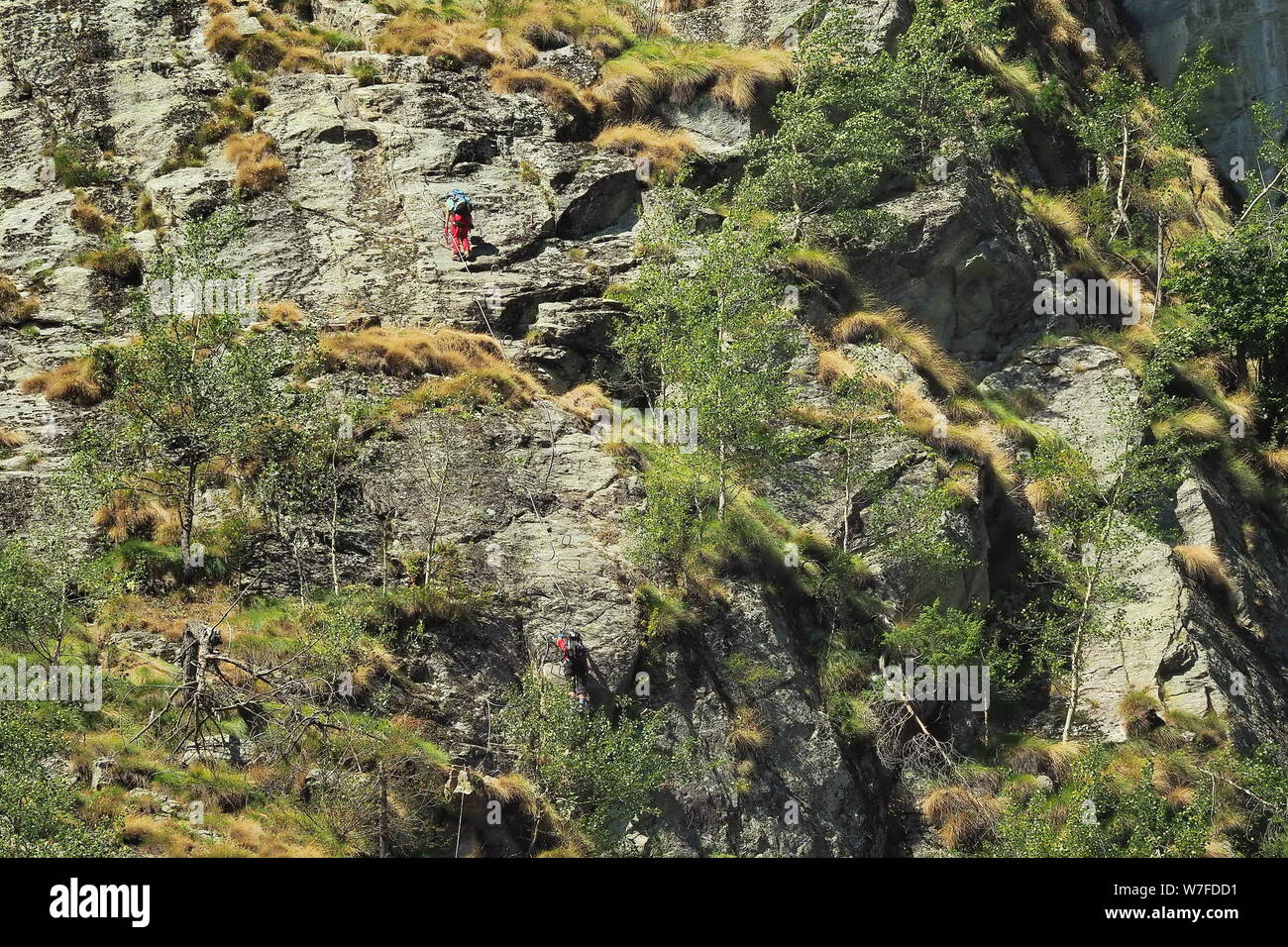 Gressoney Saint Jean paesaggio, Aosta, Italia. Foto Stock