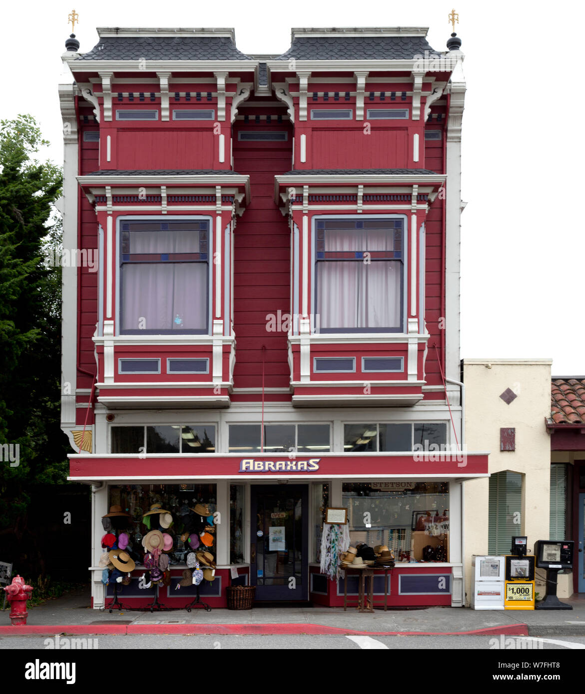Abraxas negozio in edificio vittoriano in Ferndale, una città in Humboldt County, California Foto Stock