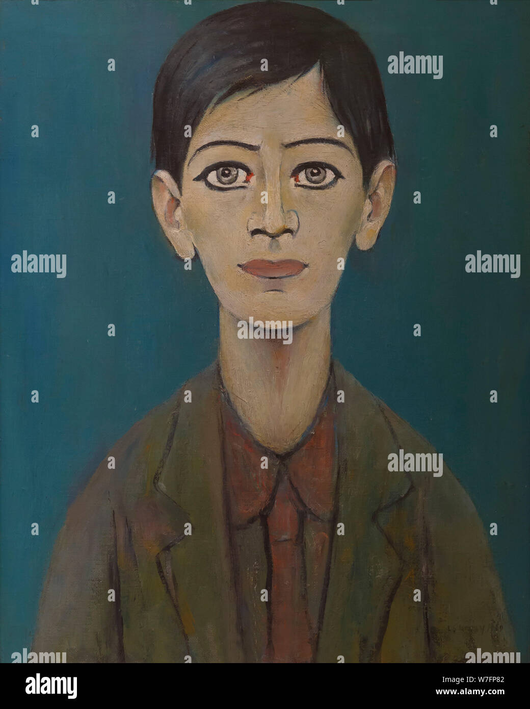 La testa di un ragazzo, LS Lowry, 1960, Foto Stock