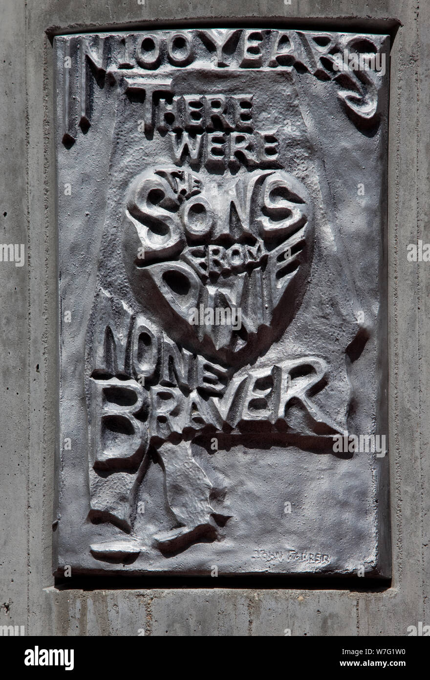 Alabama Veterans Memorial Park è un 21 acri di parco situato su di un colle boscoso, Birmingham, Alabama Foto Stock