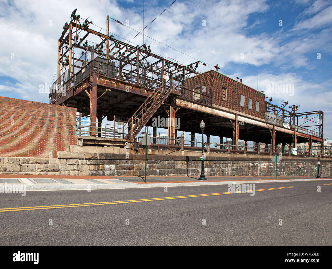 Edifici di Amtrak, Sub 25A, 2A SAN, tra i San e K St., NE, Washington, D.C. Foto Stock