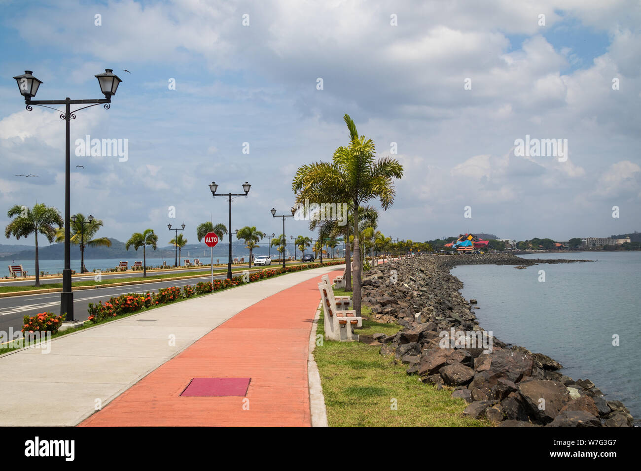 Amador Causeway, Panama City, Panama Foto Stock