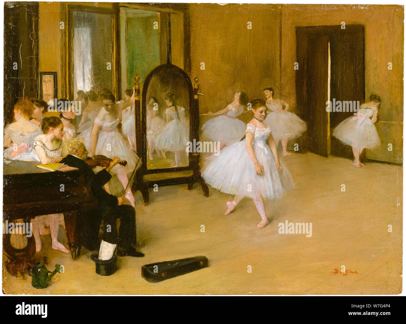 Edgar Degas, la classe di ballo, pittura, circa 1870 Foto Stock