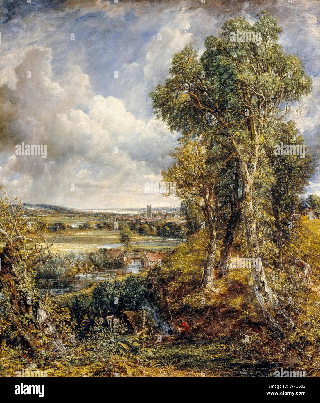 John Constable, la pittura di paesaggio, la valle di Dedham, 1828 Foto Stock