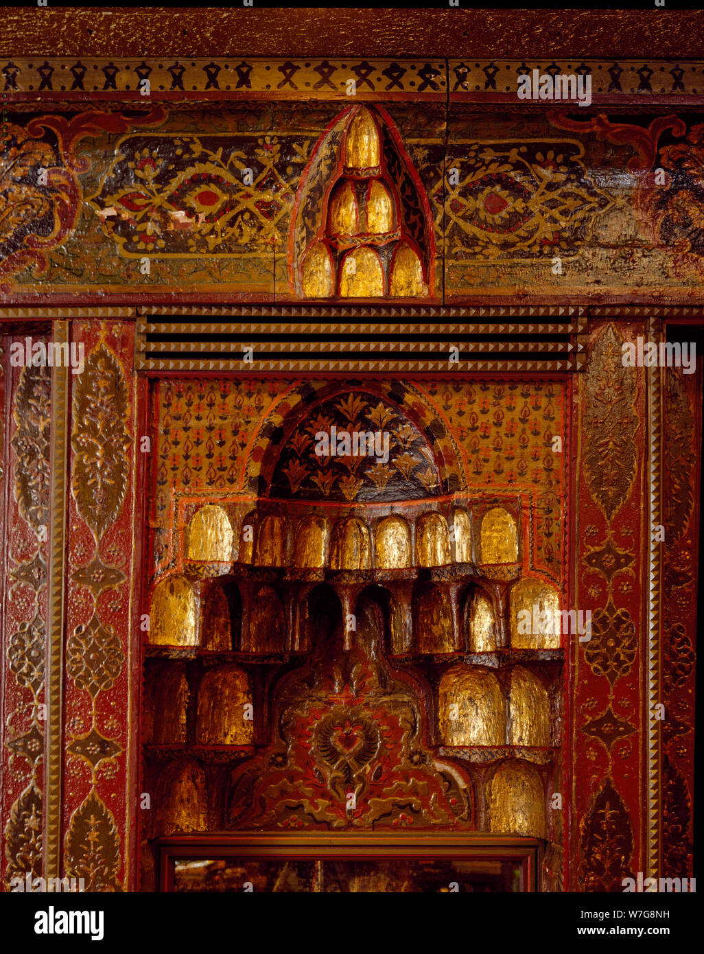 Dettagli architettonici in cancelleria e la residenza dell'ambasciatore del Kuwait, Washington, D.C. Foto Stock