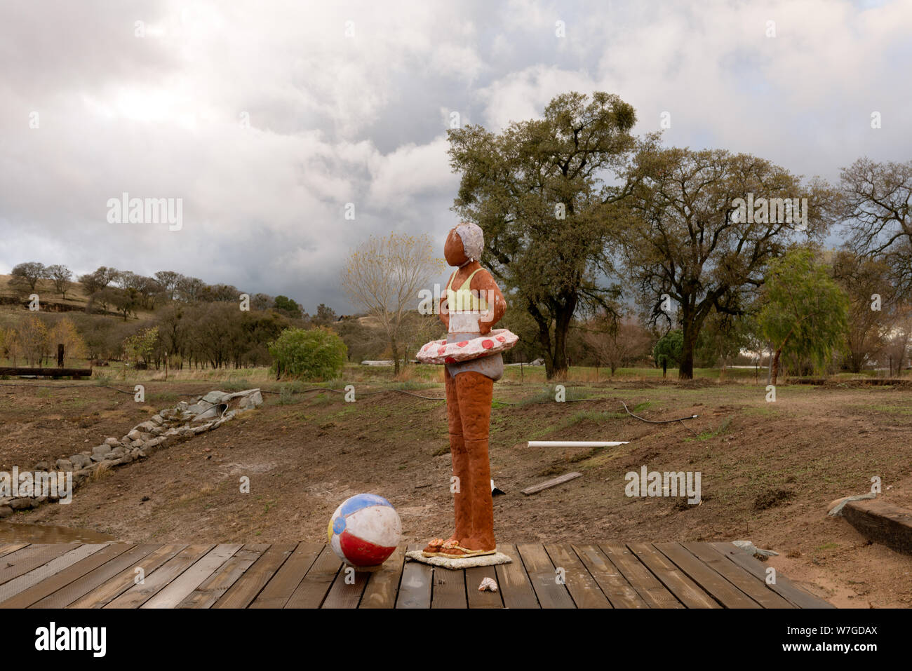 Arte presso il Ranch Oakwilde e Scultura vicino a Sacramento, California Foto Stock