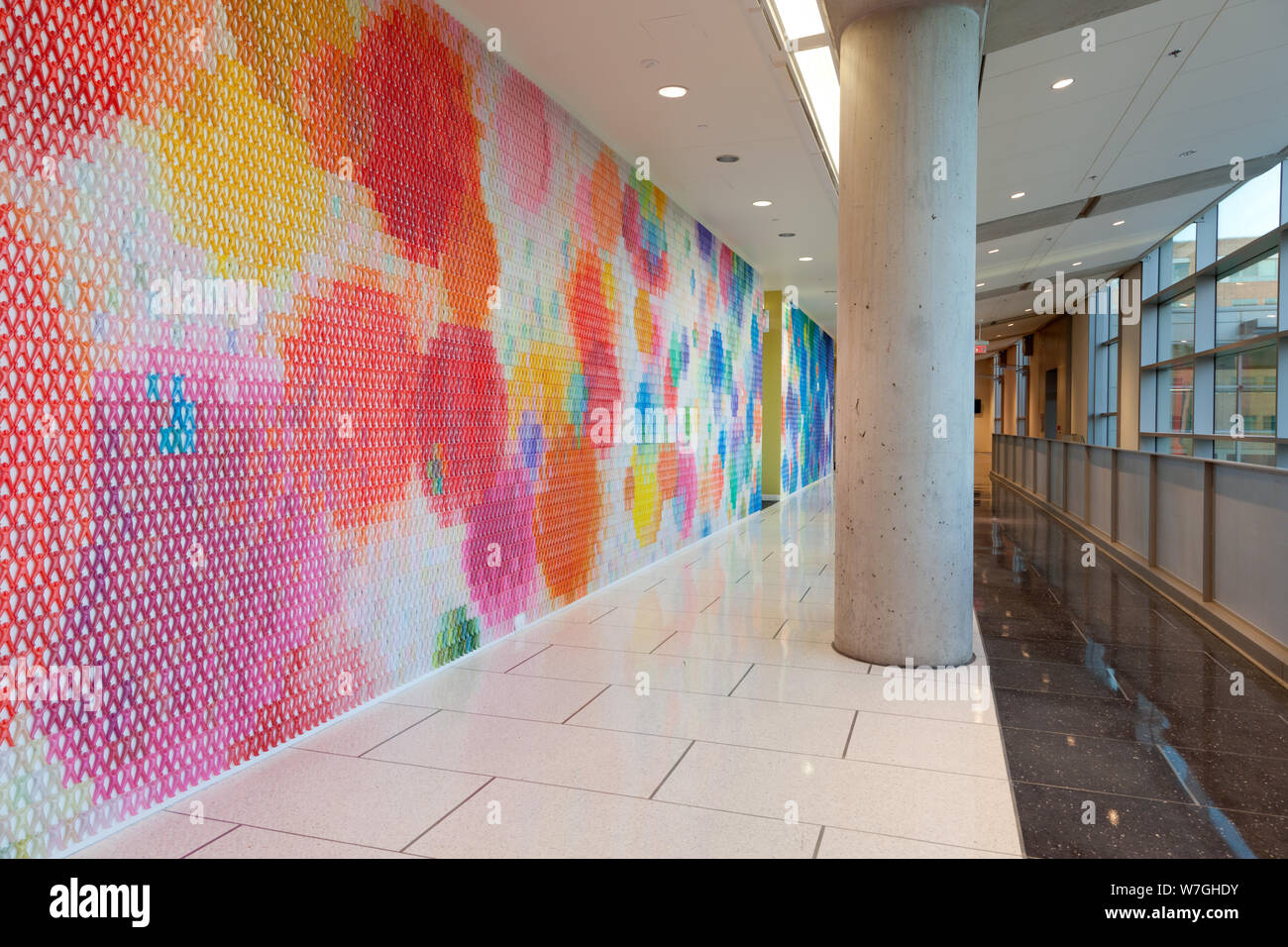 Artwork da Do-Ho Suh alla Food and Drug Administration Building, Silver Spring, Maryland Foto Stock