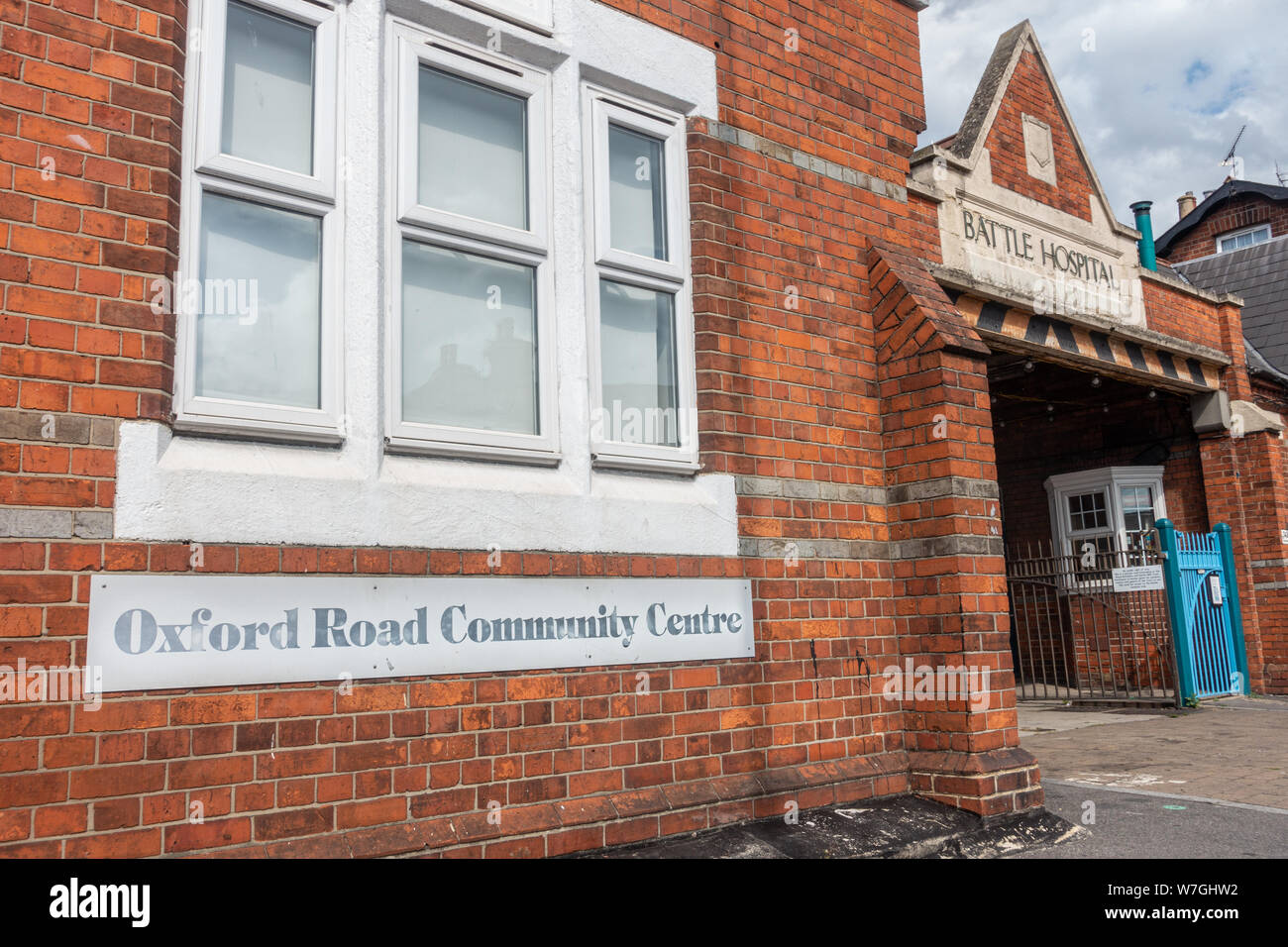 Il vecchio ospedale di battaglia sulla strada di Oxford in Berkshire, Regno Unito ospita ora la strada di Oxford Centro Comunitario. Foto Stock