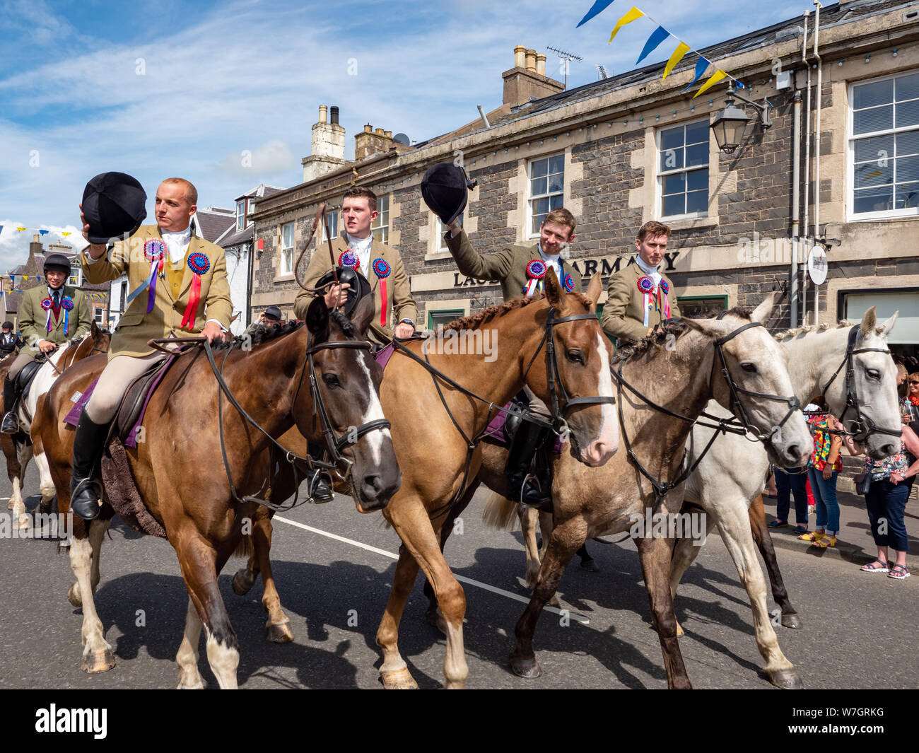 Il Lauder Equitazione comune 2019. Lauder, Scottish Borders, Berwickshire, Regno Unito - 3 Agosto 2019 - Foto Stock