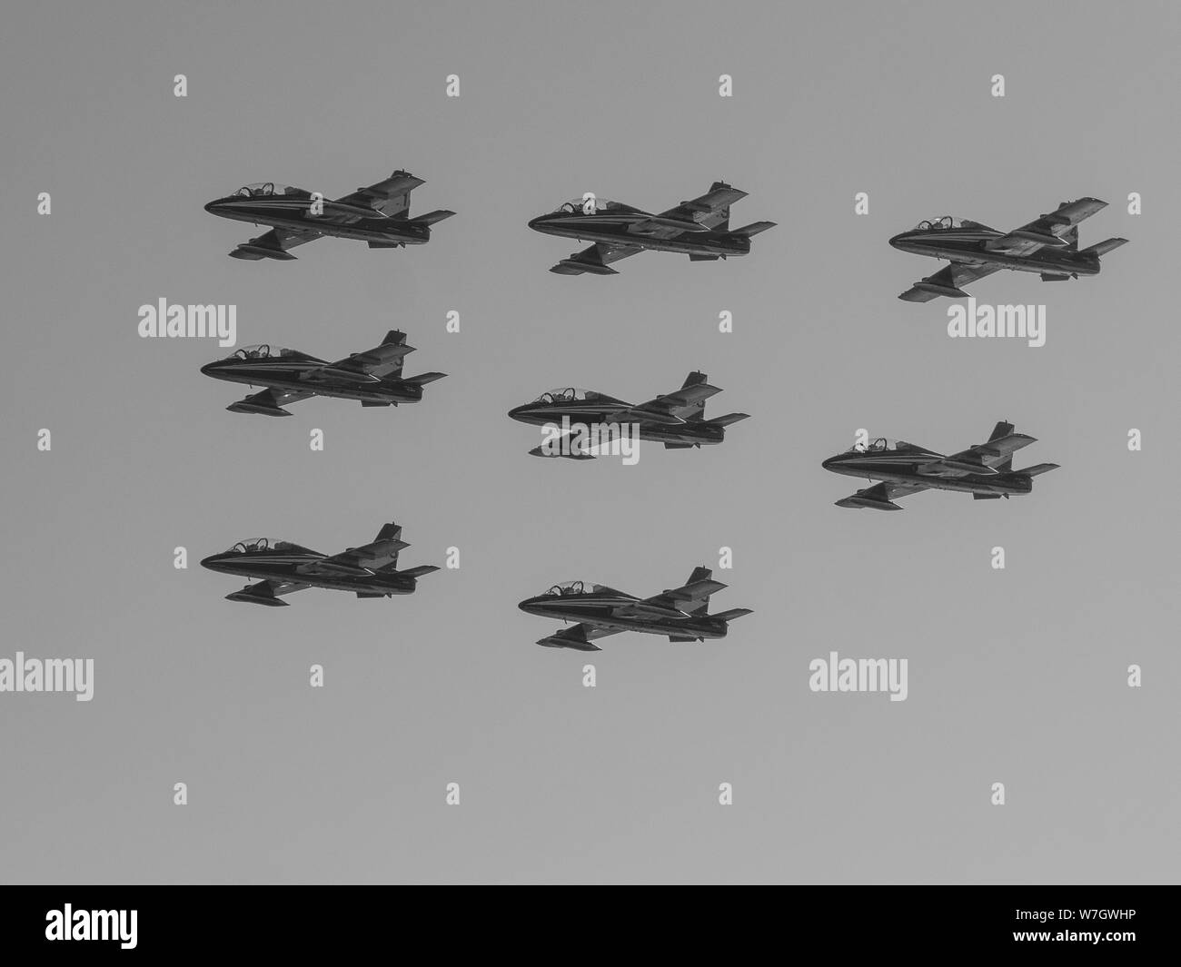 Acrobatico air show in Ladispoli, Italia Foto Stock