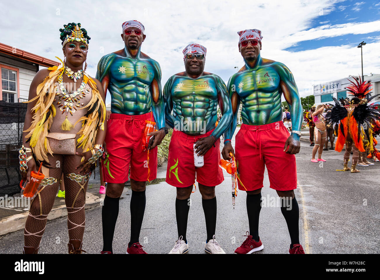 Giorno Kadooment in Barbados 2019 Foto Stock