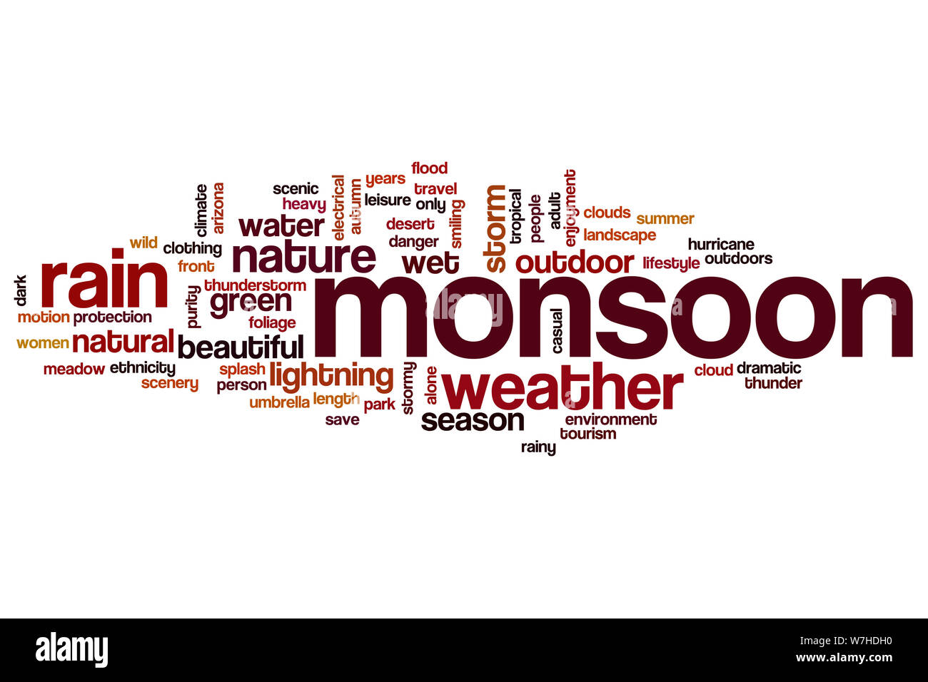 Parola di monsone concetto di cloud Foto Stock