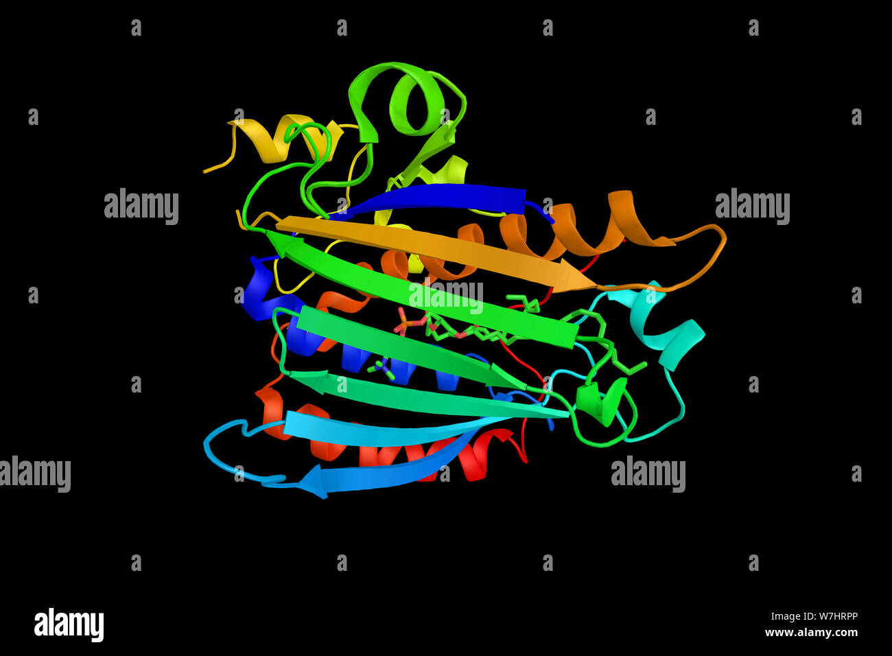 Fosfatidilinositolo proteina di trasferimento, un onnipresente dominio citosolico coinvolti nel trasporto di fosfolipidi dal loro sito di sintesi nel endopl Foto Stock