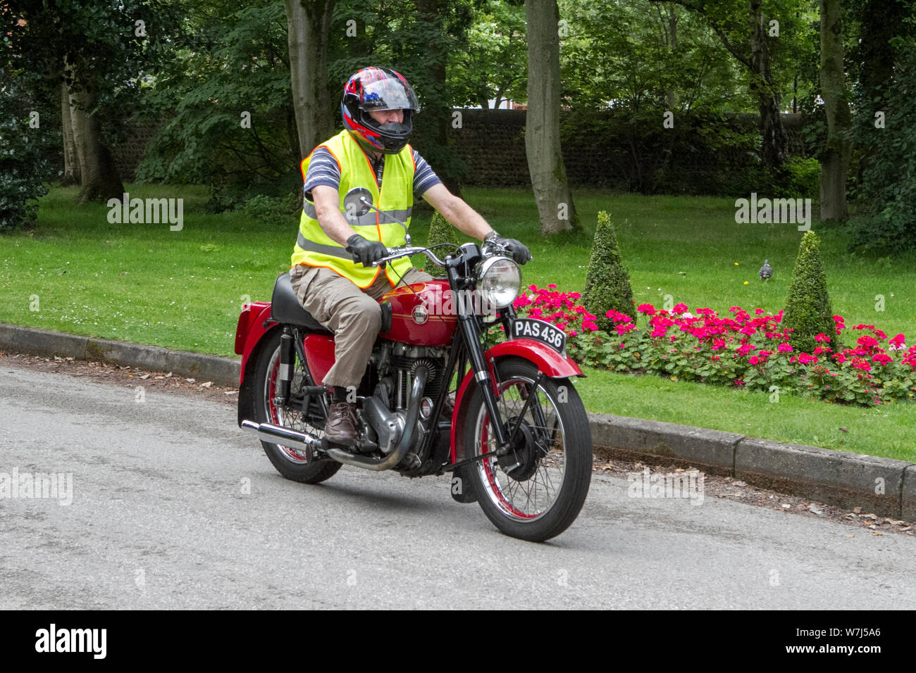 PAS436 Motoring classics, ariel bike, motori vintage e collezionismo 2019; Lytham Hall mostrano di trasporto, collezione di automobili e veicoli del passato. Foto Stock