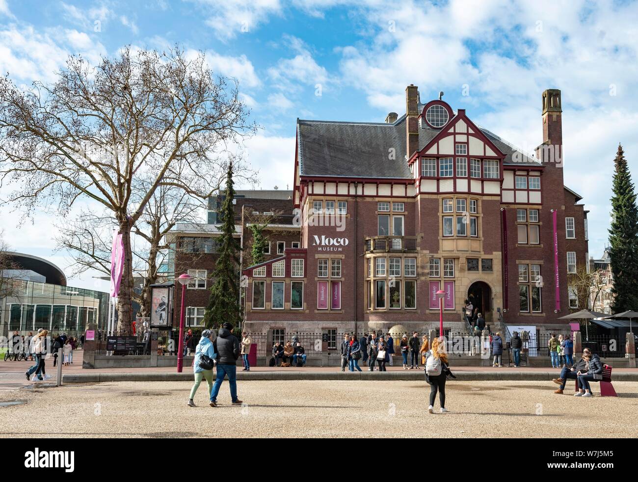 Museo Moco, Museumplein Amsterdam North Holland, Paesi Bassi Foto Stock