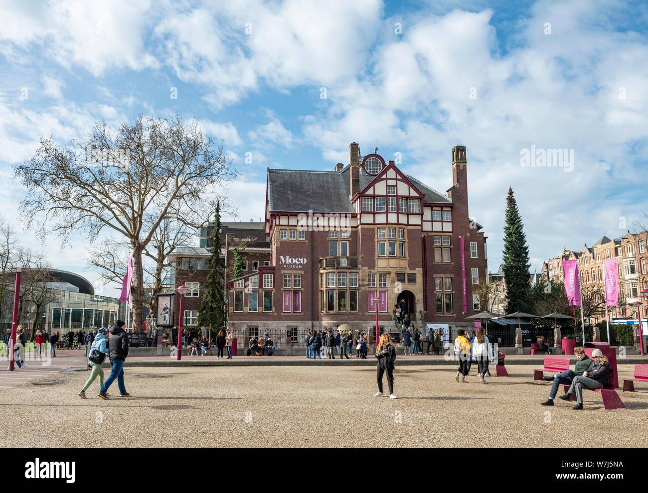 Museo Moco, Museumplein Amsterdam North Holland, Paesi Bassi Foto Stock