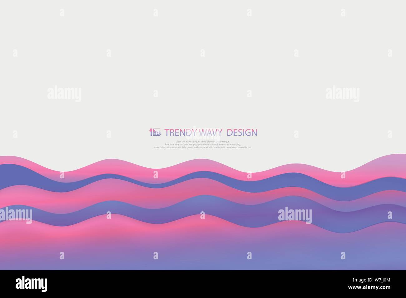 Abstract wide screen colorati di fluido con maglia dello sfondo. È possibile utilizzare per il design ondulato, annuncio, poster, artwork, elementi. illustrazione vettore Illustrazione Vettoriale