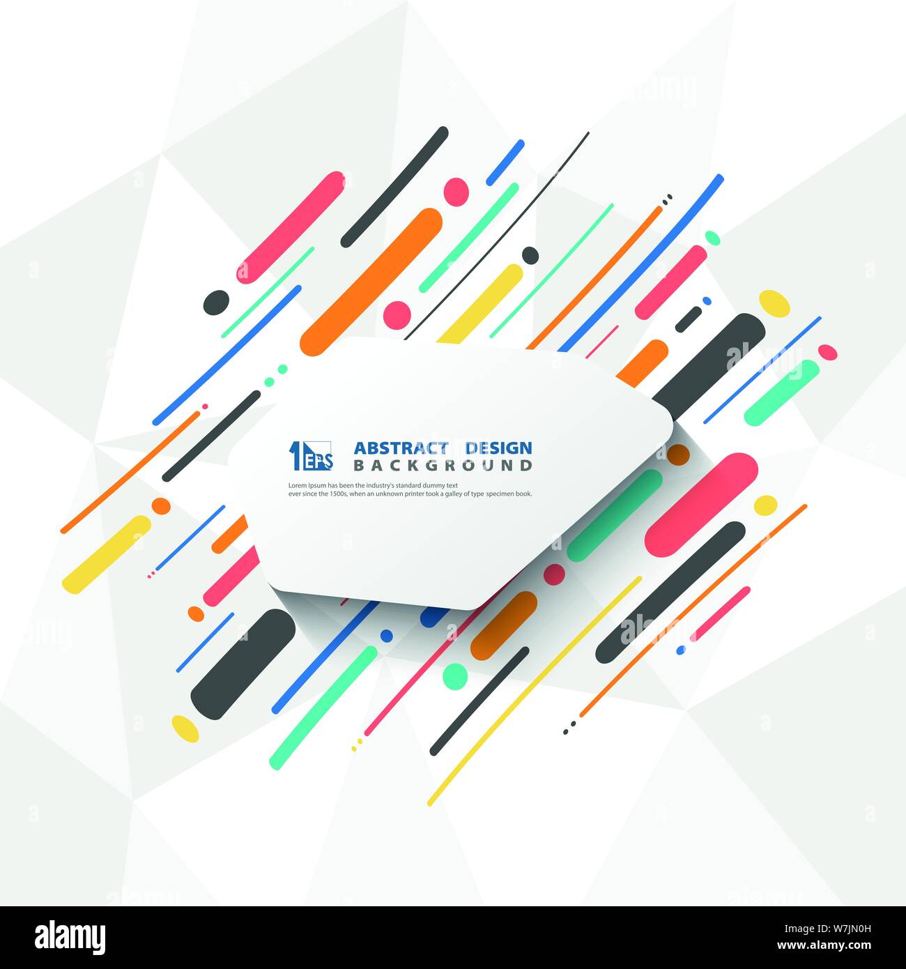 Abstract cover design di strisce colorate modello di linea dello sfondo. È possibile utilizzare per creare poster, headline, artwork, annuncio di comunicazione, design, stampa. Illustrazione Vettoriale