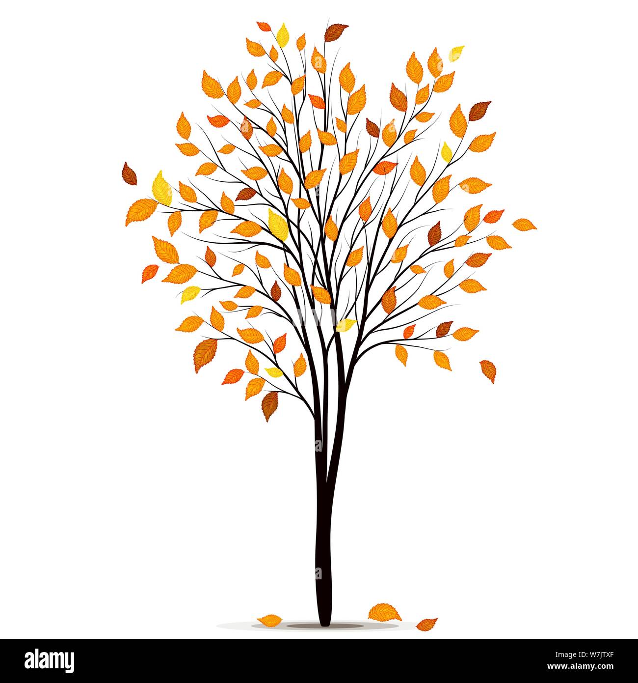 Autumn Tree vettore Illustrazione Vettoriale