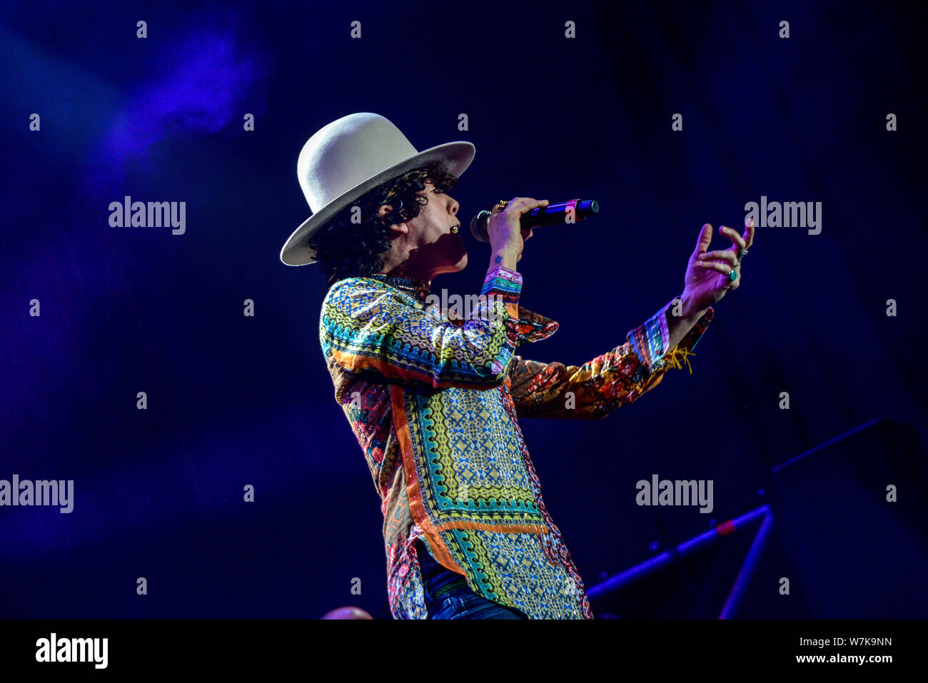 Modena, Italia. 29 Luglio, 2019. LP Laura Pergolizzi ospite straniero a Radio Bruno Estate evento musicale in Modena Italia (foto di Enrico Ballestrazzi/Pacific Stampa) Credito: Pacific Press Agency/Alamy Live News Foto Stock