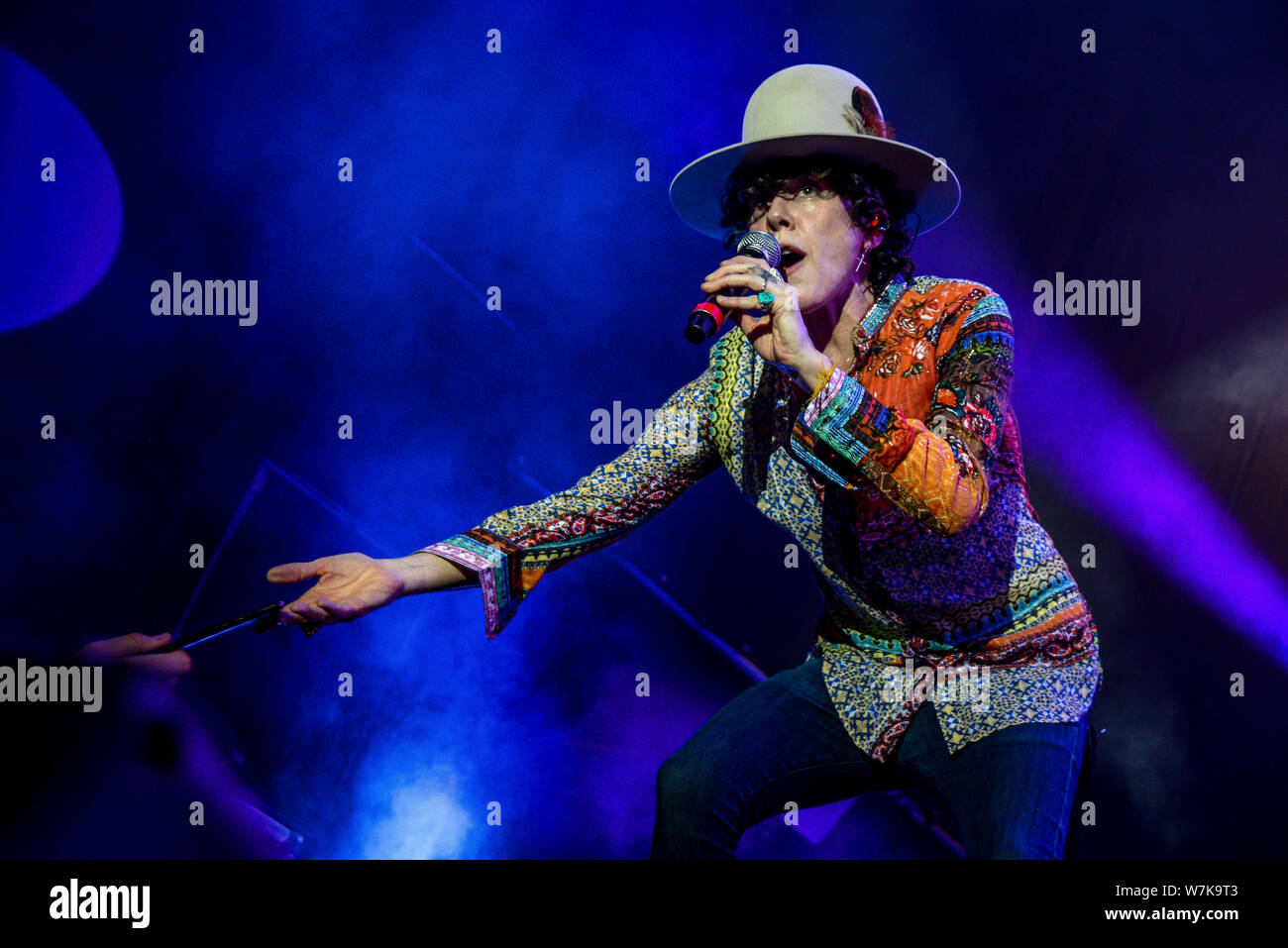 Modena, Italia. 29 Luglio, 2019. LP Laura Pergolizzi ospite straniero a Radio Bruno Estate evento musicale in Modena Italia (foto di Enrico Ballestrazzi/Pacific Stampa) Credito: Pacific Press Agency/Alamy Live News Foto Stock