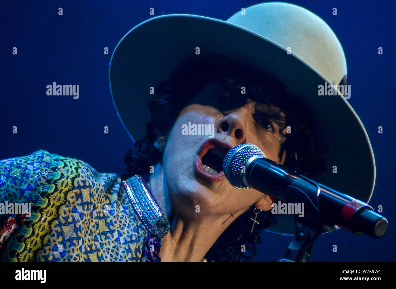 Modena, Italia. 29 Luglio, 2019. LP Laura Pergolizzi ospite straniero a Radio Bruno Estate evento musicale in Modena Italia (foto di Enrico Ballestrazzi/Pacific Stampa) Credito: Pacific Press Agency/Alamy Live News Foto Stock