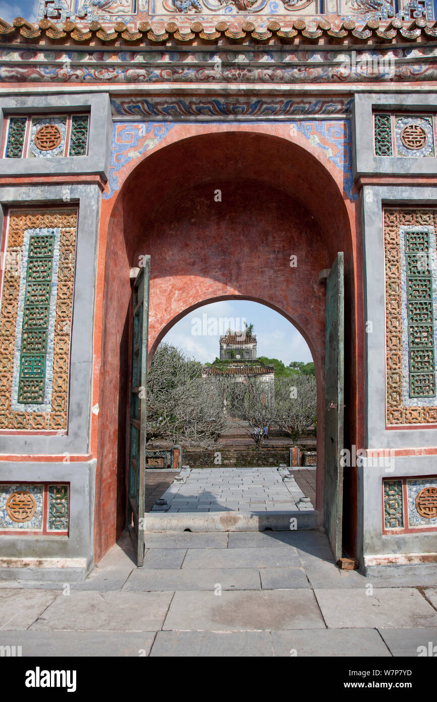 Tu Duc tomba reale, tonalità, Vietnam Foto Stock