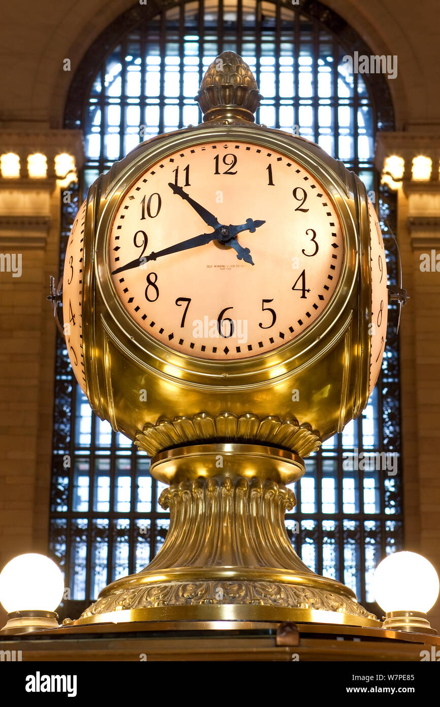 Il clock in Grand Central Station, Manhattan, New York City, Stati Uniti d'America Foto Stock
