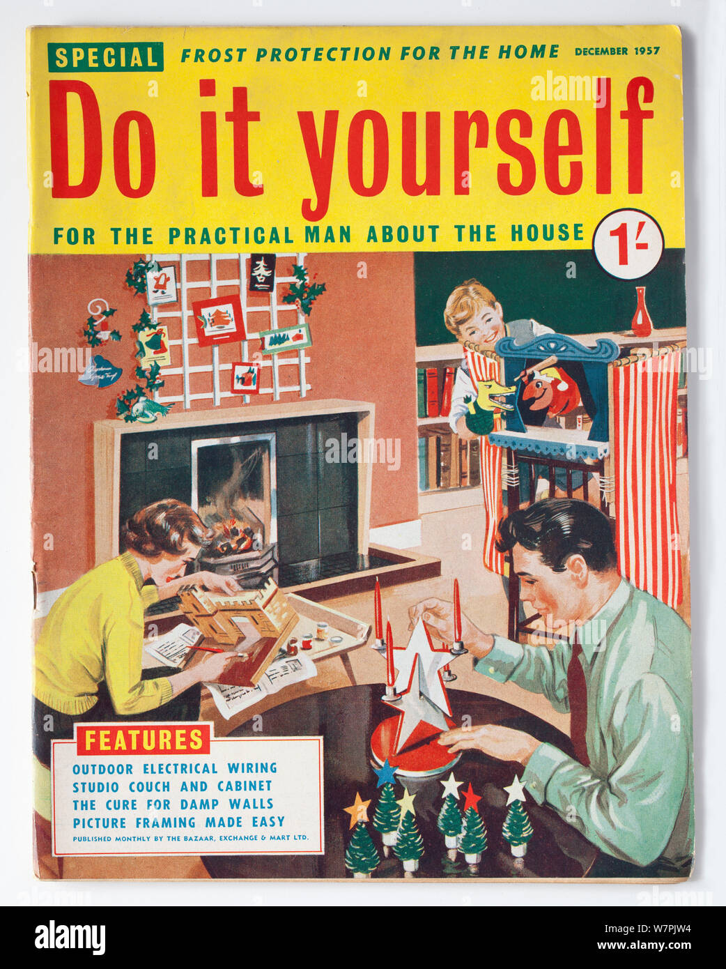 Vintage anni cinquanta Do It Yourself Magazine per l'uomo pratico circa la casa Foto Stock
