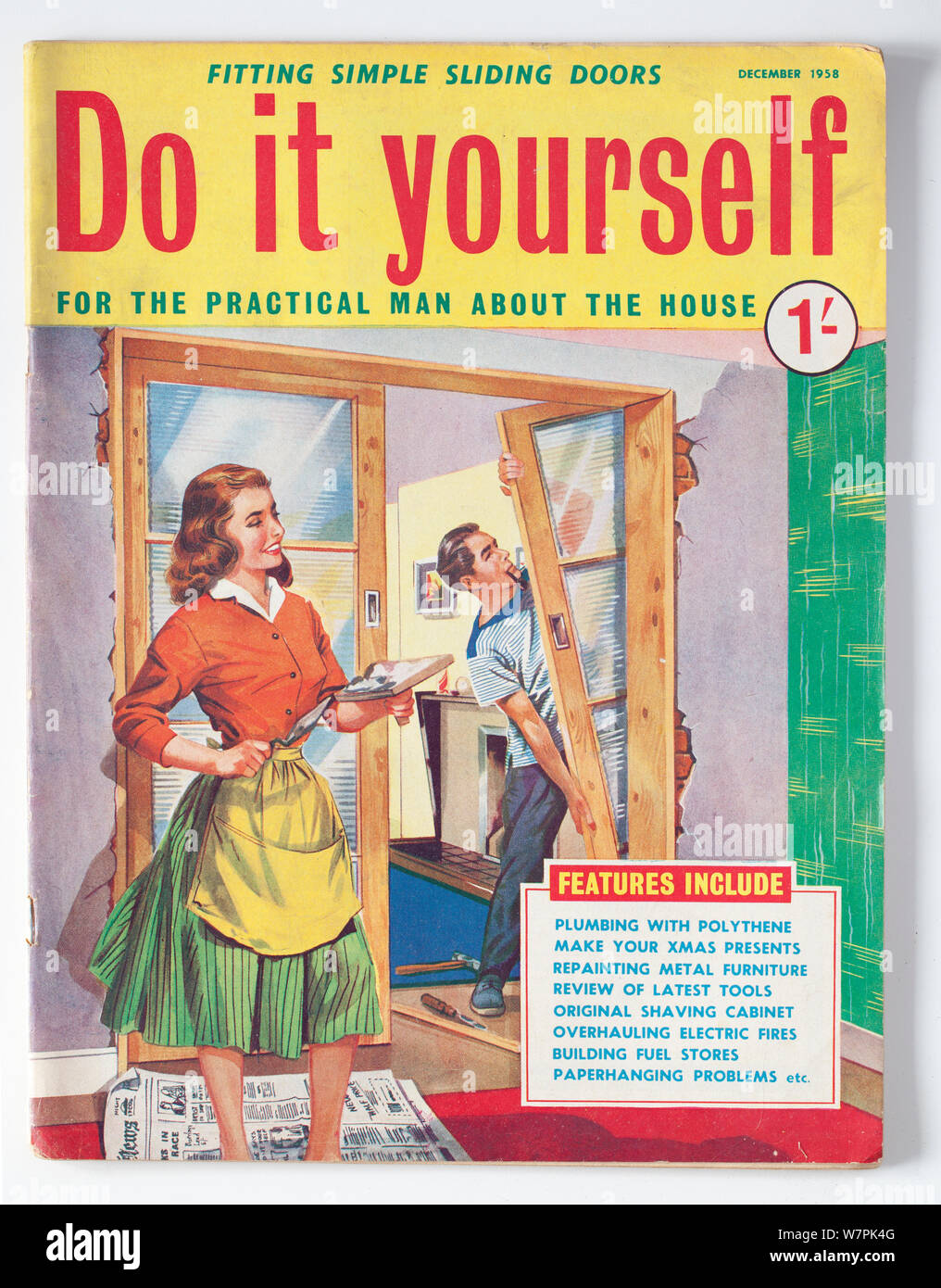 Vintage anni cinquanta Do It Yourself Magazine per l'uomo pratico circa la casa Foto Stock