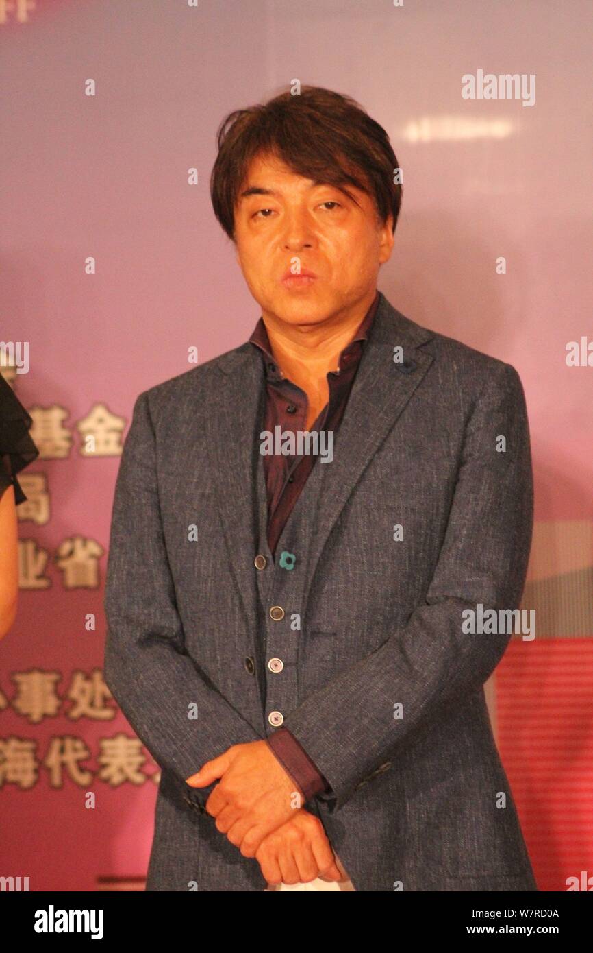Direttore giapponese Hiroshi Nishitani partecipa alla cena di benvenuto del Giappone Film Week durante il ventesimo Shanghai International Film Festival di Shanghai Foto Stock