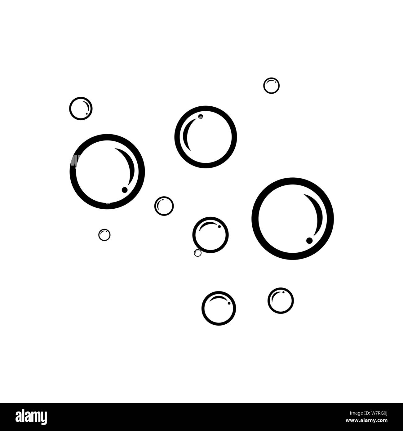 L'acqua bolle illustrazione vettoriale del modello di progettazione Illustrazione Vettoriale