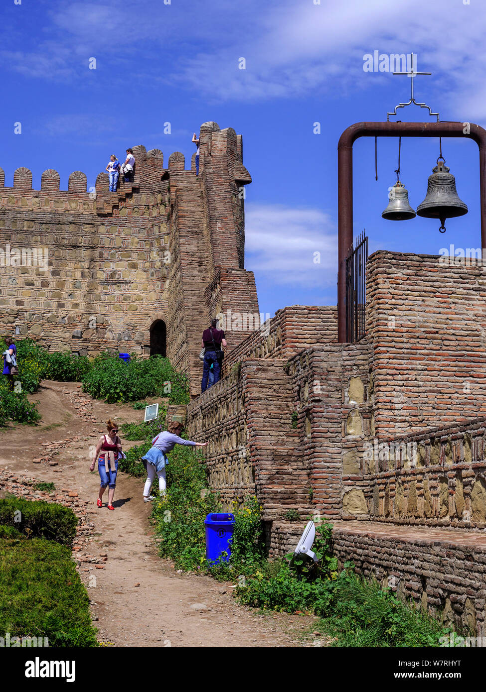 Fortezza di Narikala, Tbilisi, Georgia, Europa Foto Stock