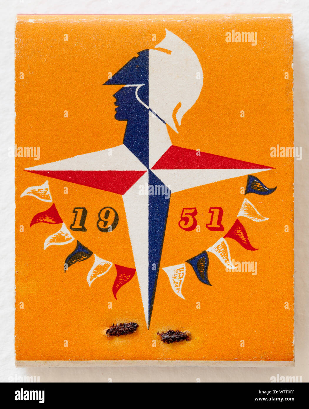 Vintage !951 corrispondono Prenota pubblicità il Festival della Gran Bretagna Foto Stock