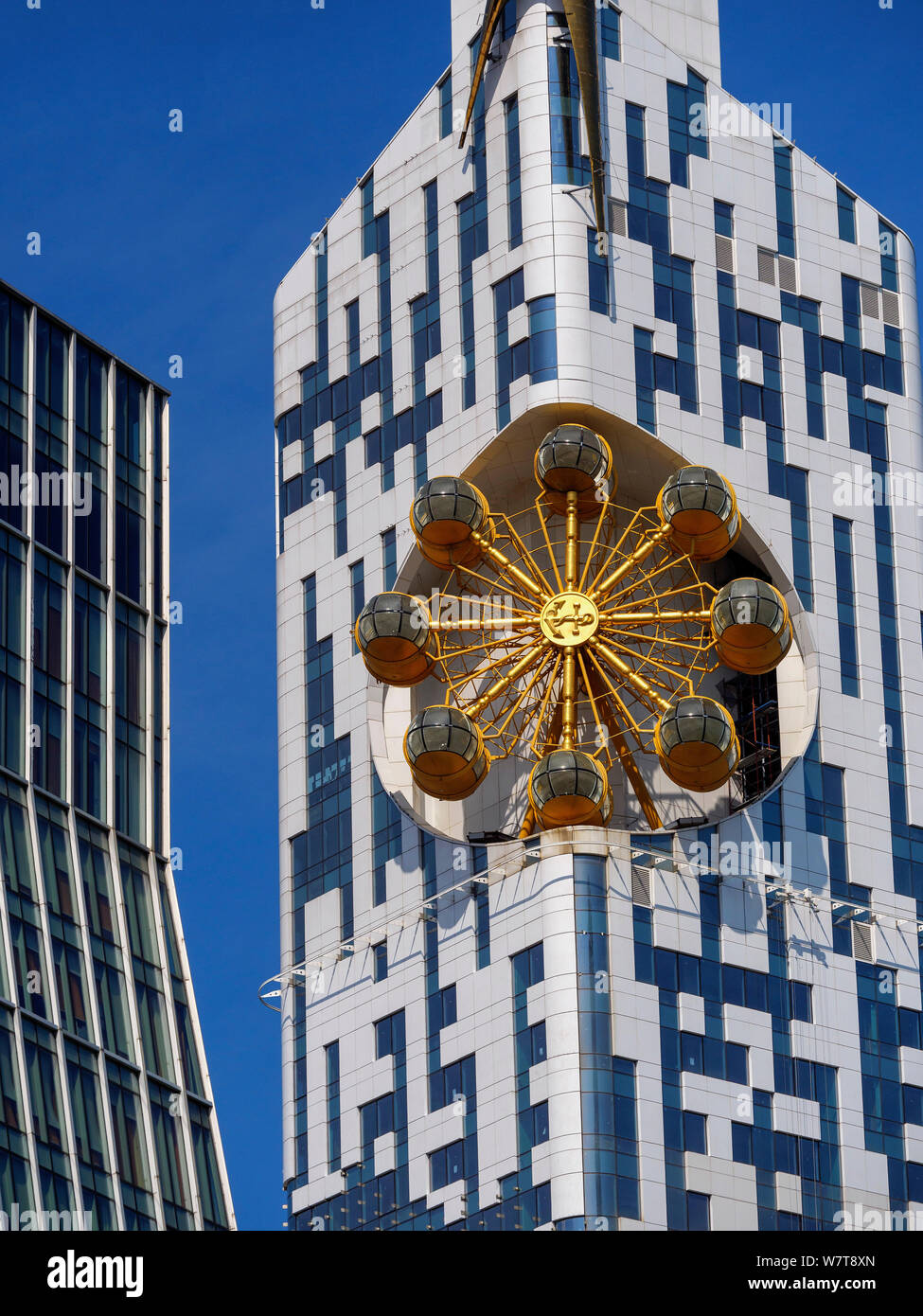Hotel Radisson e Apartment House in ex università, Batumi, Adjara, Georgia, Europa Foto Stock