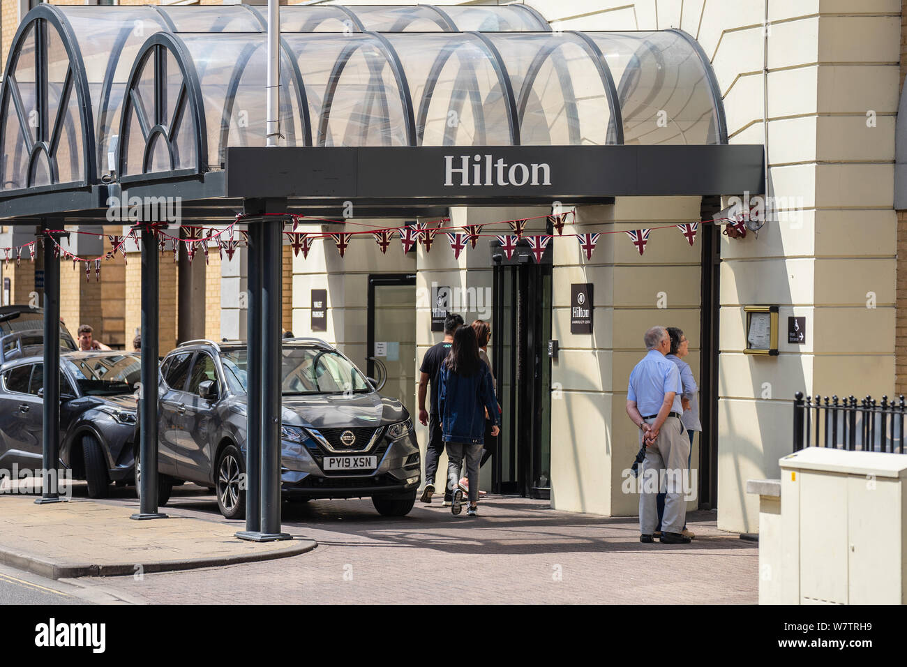 Cambridge, UK, 1 agosto 2019. Hilton Cambridge City Centre. Foto Stock