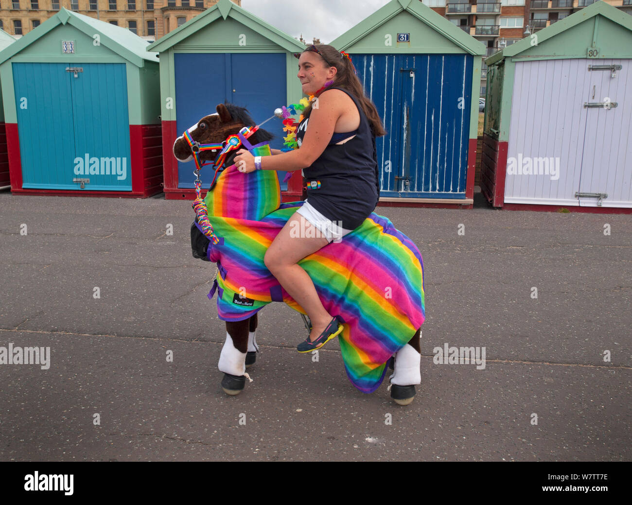 Il divertimento a Brighton Pride 2019 Foto Stock