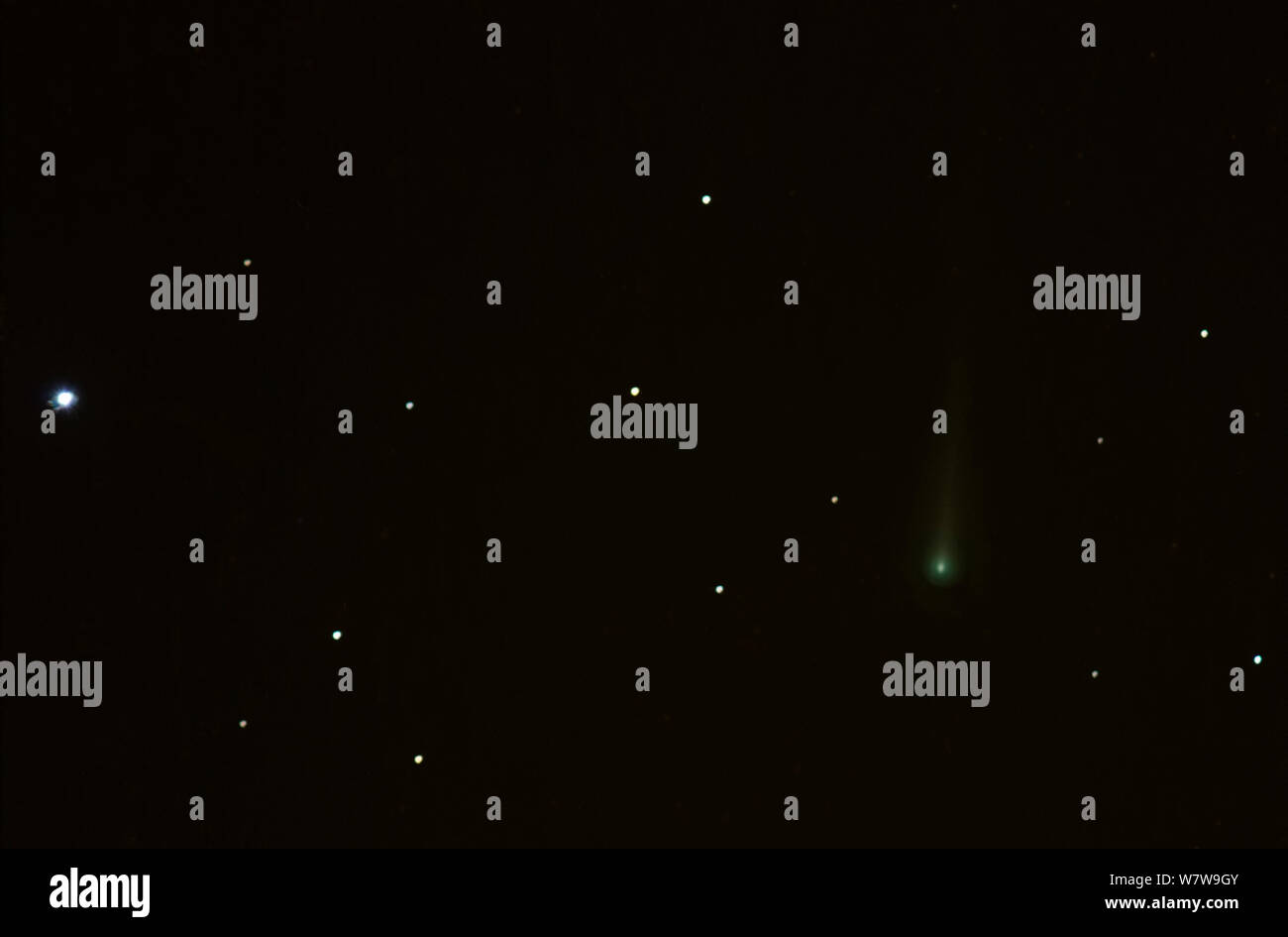 Comet ISON come si snoda in orbita verso il suo vicino rondezvous con il sole il 28 novembre 2013. Foto Stock